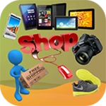 online shopping and classifieds android application logo